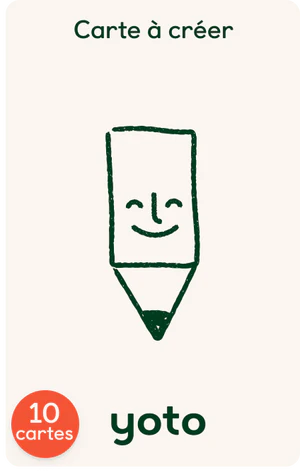 Cartes à créer et autocollants (pack de 10)